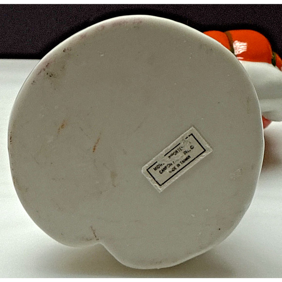 Vtg Midwest Cannon Falls Halloween Ceramic Ghost Pumpkin Candle Holder Luminary - Picture 8 of 12